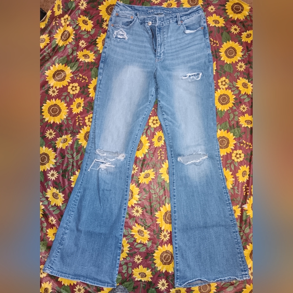 *14 X-Long*AE*Curvy Super Hi-Rise Flare*!